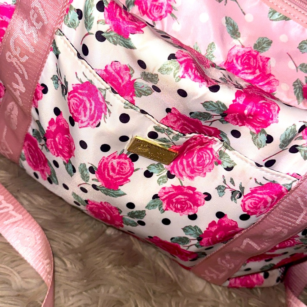 Brand new Betsy Johnson floral duffel